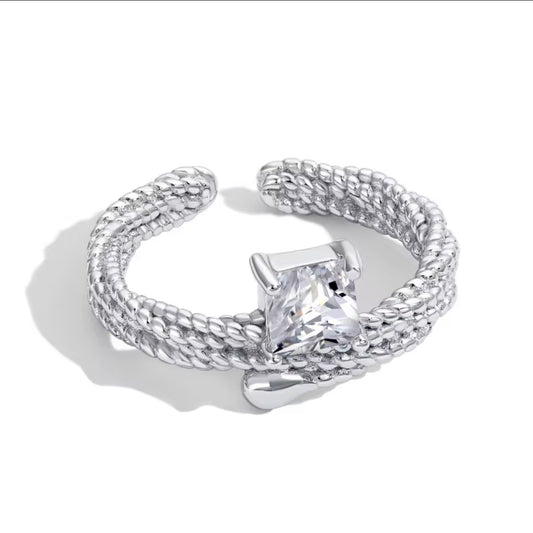 Adjustable Silver ring